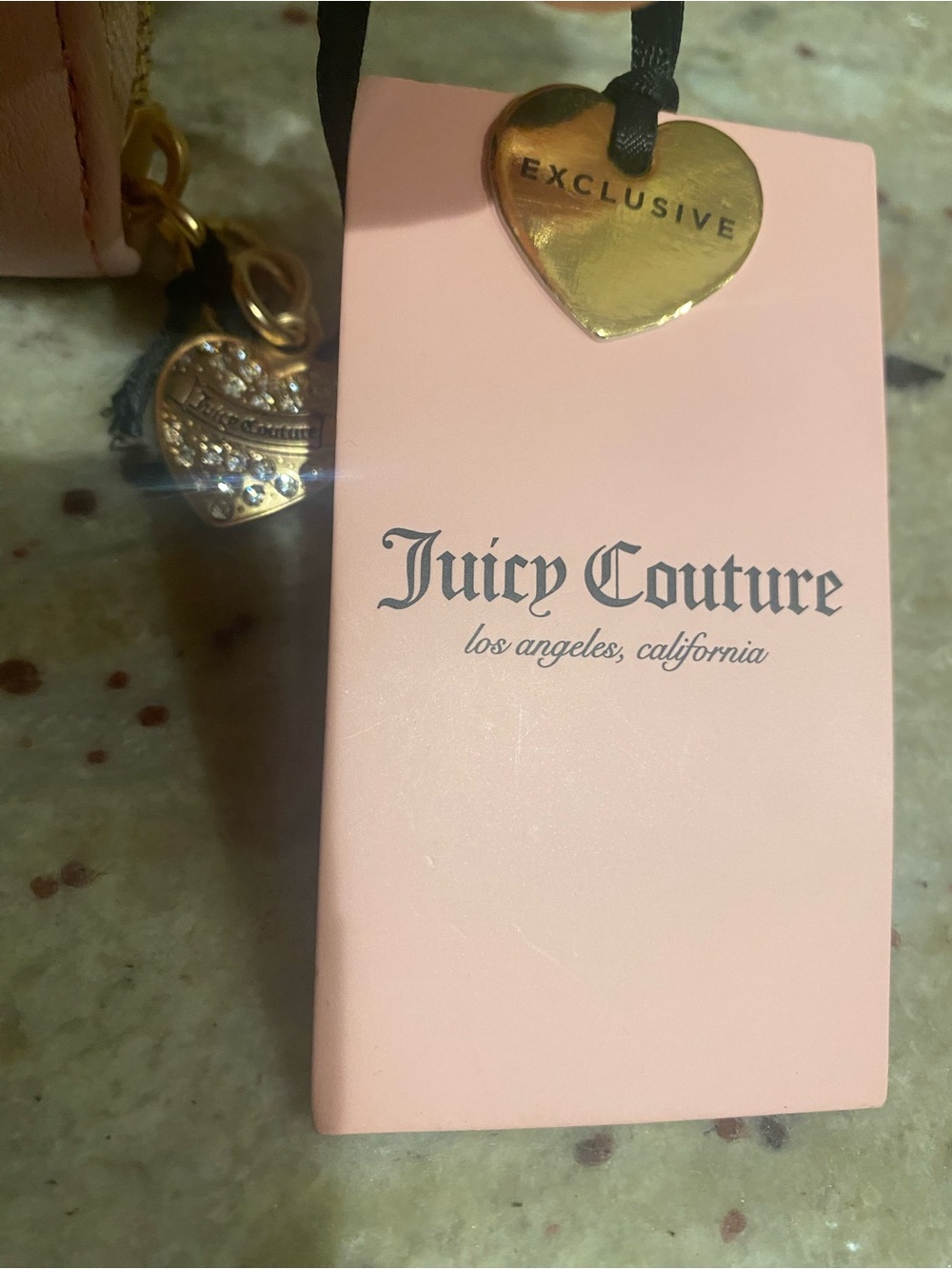 Juicy Couture Pink Fabric Embroidered Zip Wallet NWT MSRP $49. - Picture 3 of 5